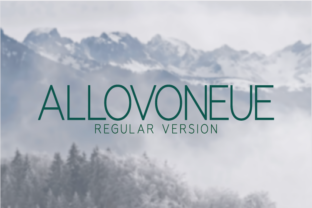 Allovoneue Regular: The Modern Sans Serif for Clean Editorial Design
