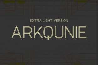 Arkqunie Outline Extra Light: The Modern Sans Serif Font for Crafters