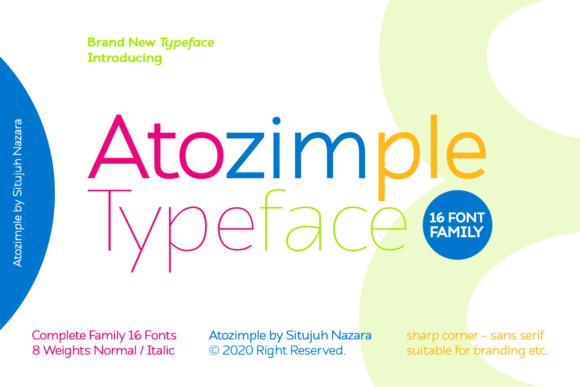 Atozimple Typeface Review: A Clean Sans Serif for Campaign Design