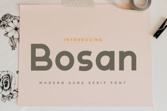 Bosan Typeface: The Casual Sans Serif for Clearer Campaign Visuals