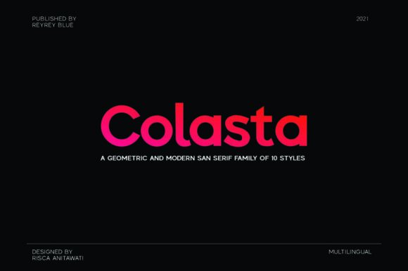 Colasta: The Minimal Sans Serif Font for Polished Branding