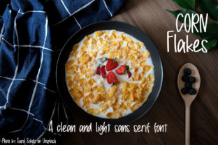 Corn Flakes Typeface: Elevating Brand Identity with Casual Elegance