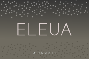 Eleua Medium: The Clean Sans Serif Font for Handmade Brands