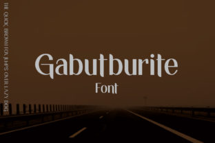 Gabutburit: A Modern Sans Serif Typeface for Editorial Design