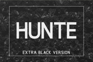 Hunte Extra Black: A Clean Geometric Typeface for Modern Branding