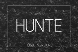 Hunte Light Typeface: A Modern Sans Serif for Digital Branding