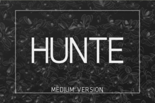 Hunte Medium: The Sans Serif Typeface for Modern Editorial Design