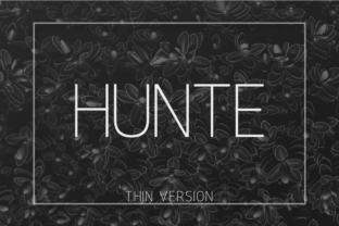 Hunte Thin: The Minimalist Typeface for Clean Campaign Design