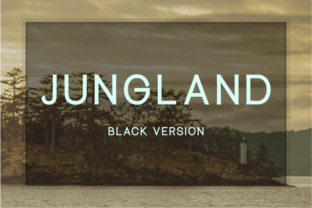 Jungland Black: A Refined Typeface for Editorial Design
