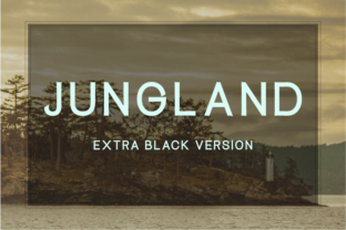 Jungland Extra Black: A Bold Sans Serif for Handmade Branding