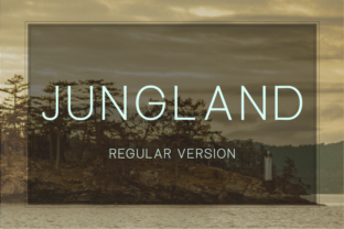 Jungland Typeface: A Warm Geometric Font for Modern Branding