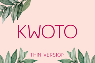 Kwoto Thin: A Modern Sans Serif Typeface for Editorial Design