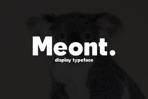 Meont: A Minimal Sans Serif Typeface for Clean Editorial Design