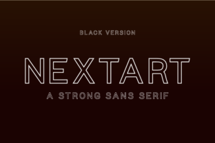 Nextart Outline Black: A Contemporary Sans Serif Review