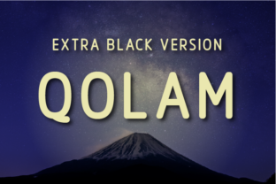 Qolam Extra Black: The Modern Typeface for Handmade Branding