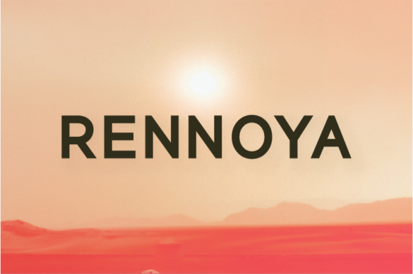 Rennoya: A Minimal Sans Serif Typeface for Clean Web Design