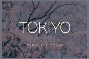 Tokiyo Extra Light: A Polished Typeface for Modern Brand Identity